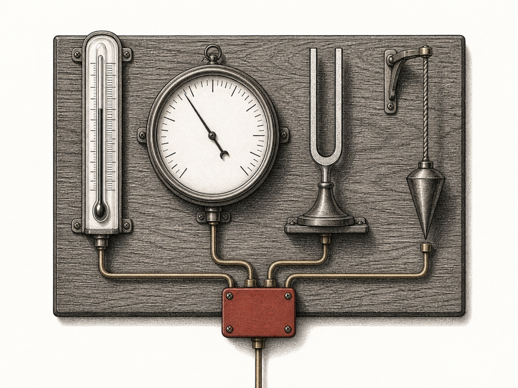 four instruments, four scales, one junction that speaks a single language